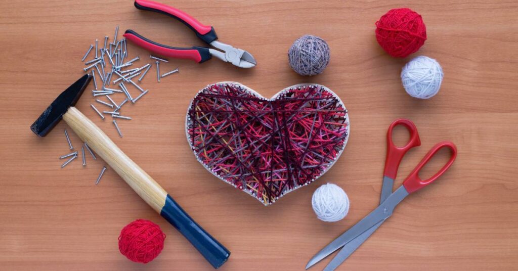 rękodzieło i sztuka jako pasja string art